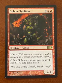 MTG Magic the Gathering Goblin Chieftain M12 NM - Image 1