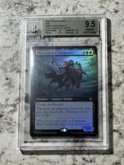 Bloodthirsty Conquerer FOIL #460 BGS 9.5 GEM MINT (MTG Foundations 2024) - Image 1