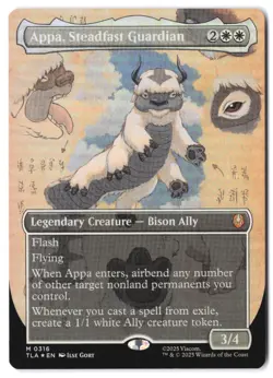 Appa, Steadfast Guardian (Borderless) 316 MTG Avatar TLA NM Foil - Image 1
