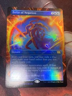 Force Of Negation X1 Mtg Double Masters 2022 Nm Foil Borderless - Image 1