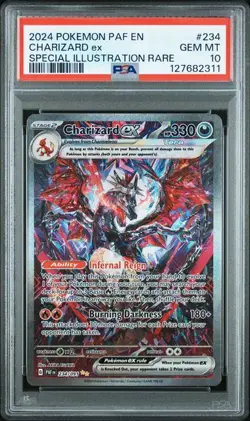 PSA 10 GEM MINT Charizard ex 234/091 SV: Paldean Fates Holo Pokemon 2024 - Image 1