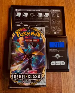 VERY HEAVY Pokemon TCG SWSH Rebel Clash - Factory Sealed Booster Pack (21.71g!) - Image 1