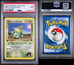 2000 POKEMON GYM CHALLENGE 1ST ED #39 ERIKA'S BULBASAUR PSA 9 - Image 3