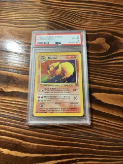 Flareon-Holo 1999 Pokemon Jungle #3 PSA 6 - Image 1