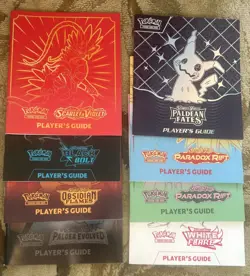 Pokemon TCG Player's Guide Scarlet & Violet Booklets From ETB Box Lot of 8 - Image 1