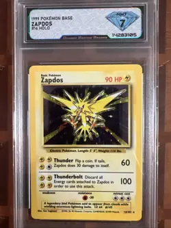 1999 Pokemon Base #16 Zapdos DSG 7 - Image 1