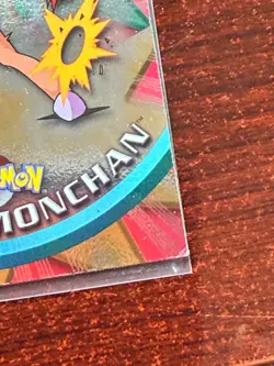 Pokemon Topps Hitmonchan #107 Holo Foil TV Animation 1st Edition Blue Logo - Image 5