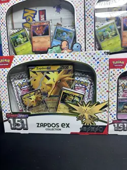 Pokemon TCG Scarlet & Violet 151 Zapdos EX, Alakazam Ex, Poster Collections X 4 - Image 2