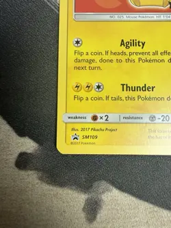 Pokemon Ash's Pikachu SM109 Movie Exclusive Black Star Promo (LP) - Image 2