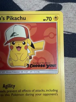 Pokemon Ash's Pikachu SM109 Movie Exclusive Black Star Promo (LP) - Image 4