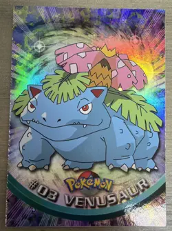 Venusaur #03 Holo Foil 1999 Pokemon - Topps Series 1 - TV Animation Edition - Image 1