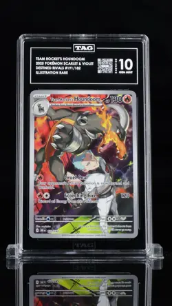 Pokemon TCG Scarlet & Violet Destined Rivals Houndoom 191/182 TAG 10 GM Tied #1 - Image 1