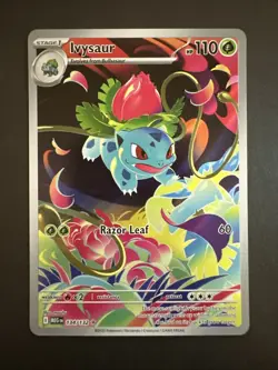 Ivysaur Full Art Illustration Rare Pokemon TCG Mega Evolutions 134/132 Holo NM - Image 1