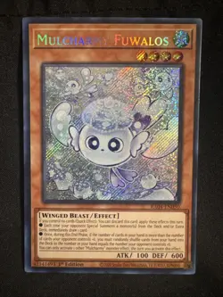 Yu-Gi-Oh! TCG Mulcharmy Fuwalos Secret Rare Card RA04-EN050 Quarter Stampede - Image 1
