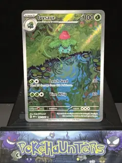 Pokemon Card Ivysaur 167/165 Scarlet & Violet 151 Illustration Rare Near Mint - Image 1