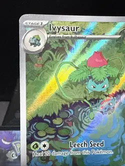 Pokemon Card Ivysaur 167/165 Scarlet & Violet 151 Illustration Rare Near Mint - Image 2