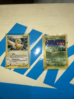 2 CARD E READER LOT OFFER UP!! Pikachu Black Star Promo 012 , Bellossom H5/h32 - Image 1