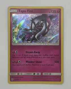 Tapu Fini 151/214 Pokemon Holo Rare SM - Lost Thunder Card NM - Image 1
