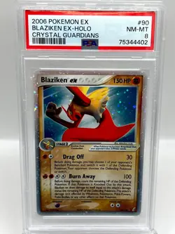 Blaziken ex 90/100 Crystal Guardians Holo Ultra Rare Pokemon Card PSA 8 NM/M - Image 1