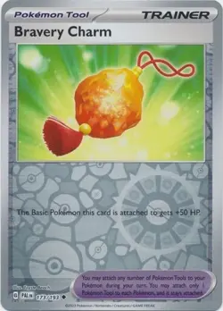 POKEMON BRAVERY CHARM 173/193 UNCOMMON REVERSE HOLOFOIL PALDEA EVOLVED NM CARD - Image 1