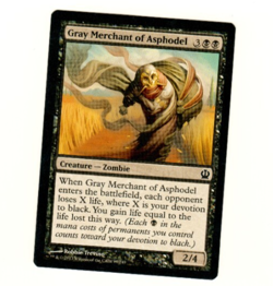 Magic The Gathering Gray Merchant Of Asphodel Theros Single Trading Card - Image 1