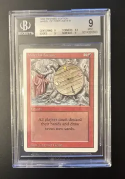 Wheel of Fortune Revised Edition BGS 9 MTG Magic The Gathering - Image 1