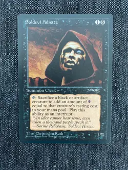 Soldevi Adnate (B) Alliances NM MAGIC THE GATHERING Christopher Rush - Image 1