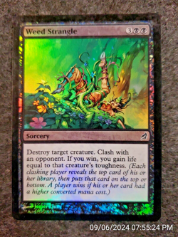 Weed Strangle [Lorwyn] Magic MTG NM UNPLAYED FOIL SORCERY (DS3D1H7) - Image 1