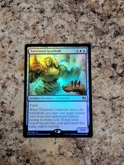 MTG Magic the Gathering Torrential Gearhulk (67/291) Kaladesh NM FOIL - Image 1