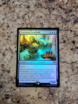 MTG Magic the Gathering Torrential Gearhulk (67/291) Kaladesh NM FOIL - Image 2