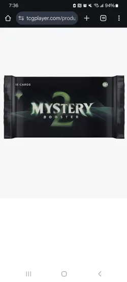 MTG Magic The Gathering Mystery Booster 2 Pack - ONE PACK - Sealed - Image 1