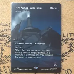 1x - Fire Nation Tank Train [Noxious Gearhulk] - Borderless -Avatar: Eternal MTG - Image 1