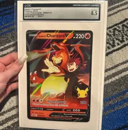 Pokemon JUMBO Lance's Charizard V #SWSH133 (2021) Celebrations PROMO - CGC 8.5 - Image 1