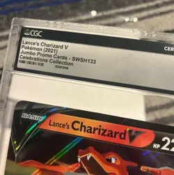 Pokemon JUMBO Lance's Charizard V #SWSH133 (2021) Celebrations PROMO - CGC 8.5 - Image 2