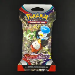 Scarlet & Violet Base Sleeved Booster Pack Random Art - Pokemon Sealed - Image 1