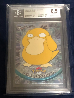 2000 Pokemon Chrome #54 Psyduck Beckett 8.5 - Image 1