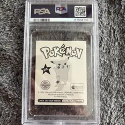 Psyduck Prism Holo PSA 9 MINT 1999 Merlin Sticker #S10 Pokemon - Image 2