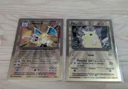 Pokemon Celebrations Ultra Premium Collection Gold Promo Set Charizard Pikachu! - Image 2