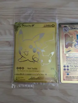Pokemon Celebrations Ultra Premium Collection Gold Promo Set Charizard Pikachu! - Image 3
