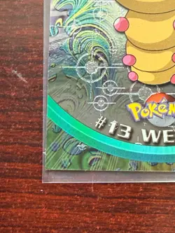 1999 Pokemon TV Animation Edition Weedle #13 Holo Black Label - Image 2