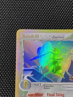 Beedrill 1/113 Delta Species Reverse Stamped Holo 2005 Pokemon LP/NM - Image 2