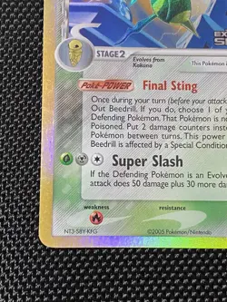 Beedrill 1/113 Delta Species Reverse Stamped Holo 2005 Pokemon LP/NM - Image 5