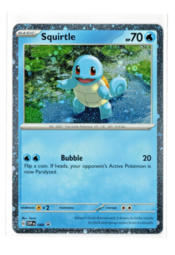 Pokemon TCG - Squirtle SVP 048 Scarlet & Violet Cosmos Holo Black Star Promo -NM - Image 1