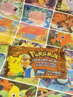 Pokemon Topps TV Animated Show Sealed Pack - Image 1