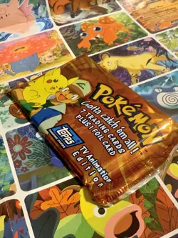 Pokemon Topps TV Animated Show Sealed Pack - Image 3