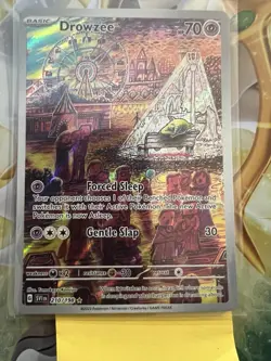 Pokemon TCG Drowzee 210/198 Scarlet & Violet Base Set Illustration Rare NM - Image 1