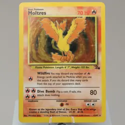 Pokemon TCG - Moltres 12/62 Fossil Holo Rare WOTC 1999 - PL - Image 2