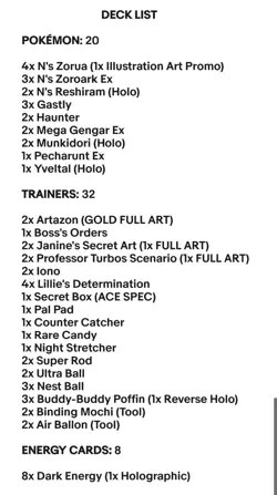 N's Zoroark Ex & Mega Gengar Ex - Pokemon TCG - OutTheBoxTCG Custom Meta Decks - Image 2