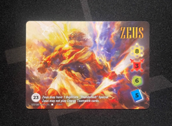 Zeus 533 Ultra Rare UR Non-Foil Character OverPower World Legends Card! - Image 1