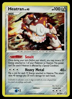 Pokemon Card - Heatran Legends Awakened 30/146 Holo Rare - Image 1
